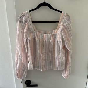 Vintage BCBG Generation Long Sleeve Cotton Shirt Medium Y2K